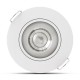 Spot LED encastrable orientable rond 4W 3 températures de couleur (3CCT) IP44 480 lm Blanc