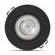 Spot LED encastrable orientable rond 4W 3 températures de couleur (3CCT) IP44 480 lm Noir