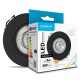Spot LED encastrable orientable rond 4W 3 températures de couleur (3CCT) IP44 480 lm Noir