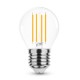LED Filament Bulb E27 G45 4W 2700K Warm White Opal Glass 470 Lumens 360°
