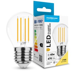 LED Filament Bulb E27 G45 4W 2700K Warm White Opal Glass 470 Lumens 360°