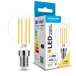 Ampoule LED Filament Modee G45 E14 4W Blanc Chaud 2700K 470 lm 360° Mini Globe Équivalent 40W