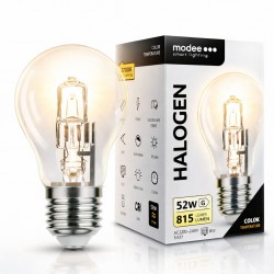 ECO E27 52W A55 halogen bulb – Warm light 2700 K, dimmable