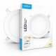 Pannello LED da incasso rotondo 24W Ø300 mm con elevato comfort visivo, 2160 lm, bianco neutro 4000K