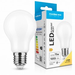 LED Filament Globe Bulb A60 E27 8W Warm White 2700K 1055 lm 360° Opal Glass
