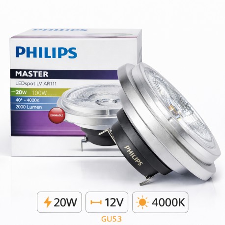 PHILIPS MASTER LEDSPOT LV AR111 20W - 100W 40° 4000 K