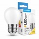 Ampoule LED Filament E27 G45 4W 2700K Blanc Chaud Verre opale 470 Lumens 360°