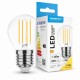 LED Filament Lampe E27 G45 4W 2700K Warmweiß 470 Lumen 360° Beleuchtung ErP