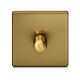 Switch dimmer rotary in brushed brass