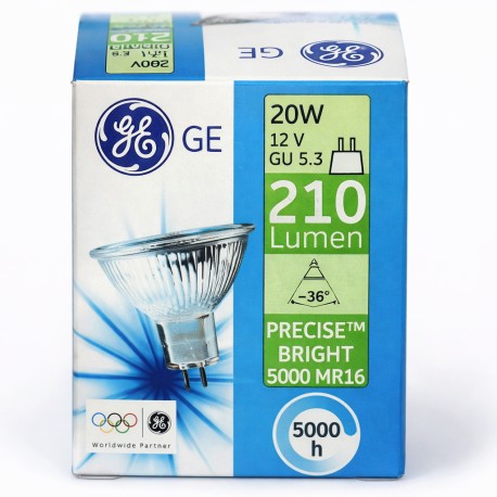 Лампа галогенная GE MR16 20W 36D 5000H