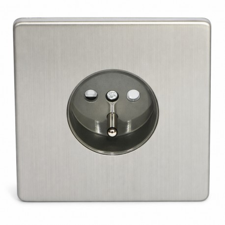 Outlet de acero cepillado