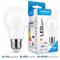 Żarówka LED Filament Milky A60 E27 8W 4000K 1055 lm Strasselec