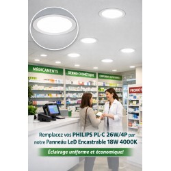 Συμπαγής φθορισμού λάμπα PHILIPS MASTER PL-C 26W/840/4P