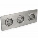 Outlet triple-geborsteld staal