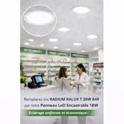 Ampoule fluocompacte Radium Ralux trio 26W/840