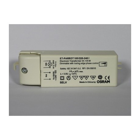 12V μετασχηματιστής OSRAM ET-ΠΑΠΑΓΆΛΟΣ 105/220 - 240