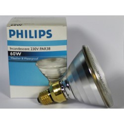 PHILIPS INCANDESCENT PAR38 60W 230V SPOT 12° 