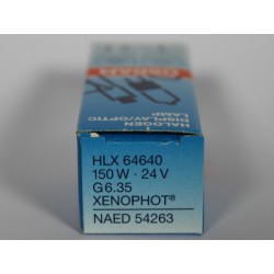 Λάμπα OSRAM HLX 64640 150W 24V G6.35 XENOPHOT NAED 54263