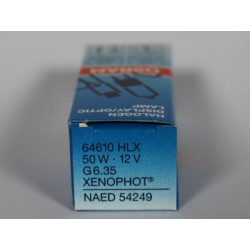 OSRAM 64610 HLX 50W 12V G6.35 XENOPHOT NAED 54249