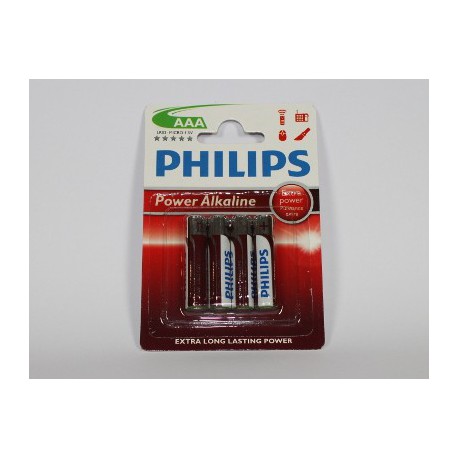 Batteri LR03 1,5 V AAA PHILIPS POWERLIFE 