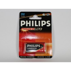 Batteria 6LR61 9V PHILIPS POWERLIFE 