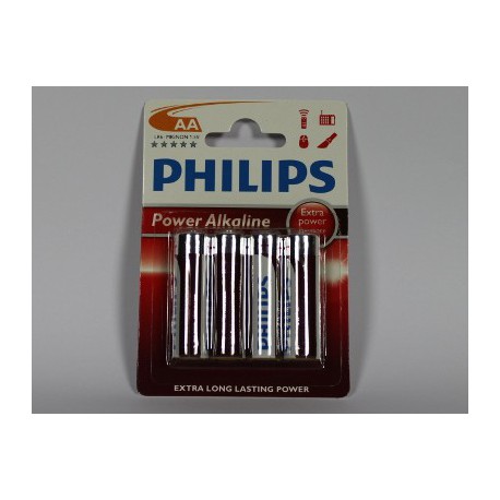 Batteri LR6 1,5 V AA PHILIPS POWERLIFE