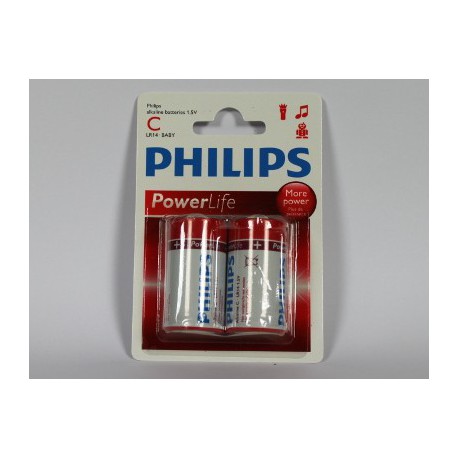 Batteri LR14 1,5 V PHILIPS POWERLIFE 