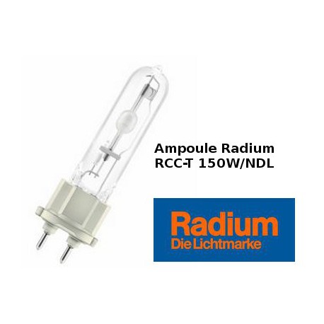 Ampoule RADIUM RCC-T 150W/NDL/230/G12