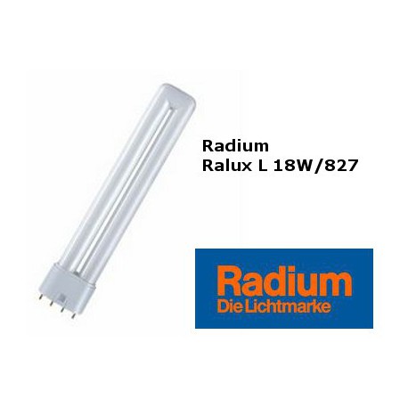 Lampan Radium Lång 18W/827