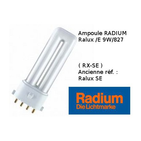 O bulbo do Radium /E 9W/827