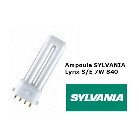 La bombilla fluorescente compacta SYLVANIA Lynx SE 7W/840