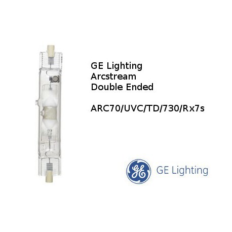 lâmpada GE ARCO-TD 70W/730 RX7s 3000K branco quente