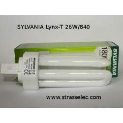 Ampoule fluocompacte SYLVANIA Lynx T 26W 840