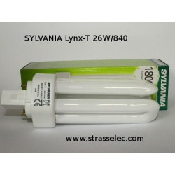 Lâmpada fluorescente compacta de SYLVANIA Lince T 26W 840