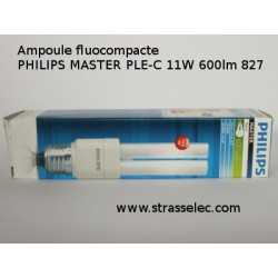 Lâmpada fluorescente compacta PHILIPS MASTER PLE-C 11W 600lm 827