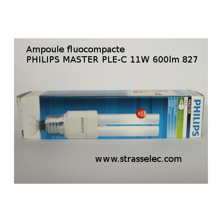 La bombilla fluorescente compacta PHILIPS MASTER PLE-C 11W 827 600lm