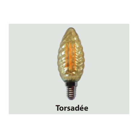 LED classic TORSADEE 4W E14 ( 40W )