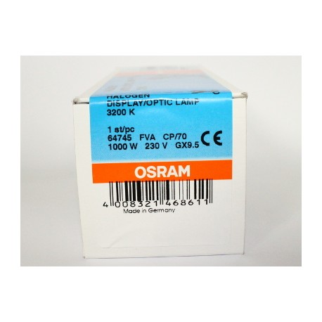 OSRAM 230V 1000W 64745 ФУДБ CP/70