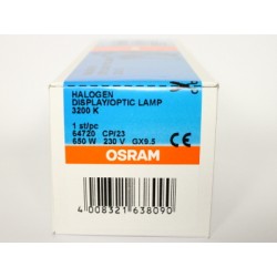 Лампа Osram 230V/650W CP23 GX9.5 цоколь 100ч 64720