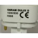 Ampoule OSRAM DULUX D 10W/830