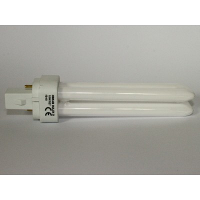Ampoule Fluocompacte Osram Dulux D 18W/827 G24d-2 - Lumière Chaude 2700K - Pour Plafonniers, Bureaux, Boutiques