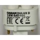 Ampoule OSRAM DULUX D 18W/840