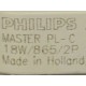 Kompakt fluorescerande lampa PHILIPS MASTER PL-C 18 W/865/2P