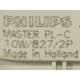 Συμπαγής φθορισμού λάμπα PHILIPS MASTER PL-C 10W/827/2P