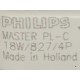 La bombilla fluorescente compacta PHILIPS MASTER PL-C 18W/827/4P