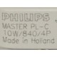 La bombilla fluorescente compacta PHILIPS MASTER PL-C 10 W/840/4P