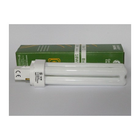 Kompaktleuchtstofflampe GE Biax D 18W/835