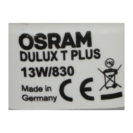 Bombilla OSRAM DULUX T 13W 830