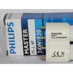 Συμπαγής φθορισμού λάμπα PHILIPS MASTER PL-L 24W/830/4P