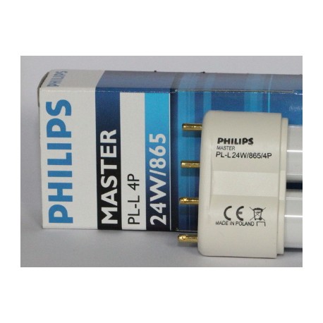 La bombilla fluorescente compacta PHILIPS MASTER PL-L 24 W/865/4P